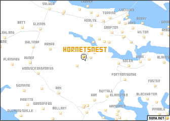 map of Hornets Nest