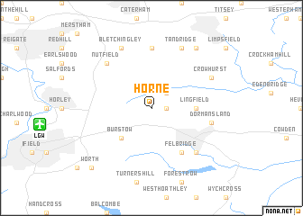 map of Horne