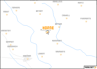 map of Horne