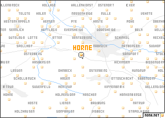 map of Hörne