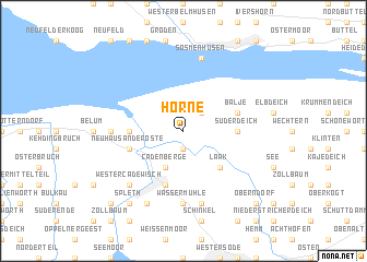 map of Hörne