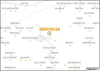 map of Hornheide