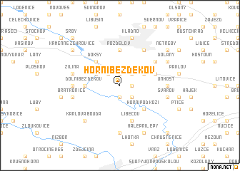 map of Horní Bezděkov