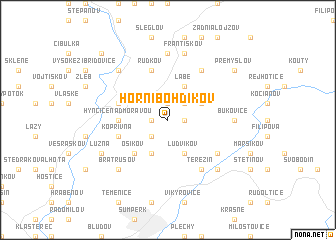 map of Horní Bohdíkov