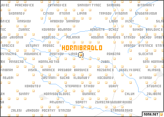 map of Horní Bradlo