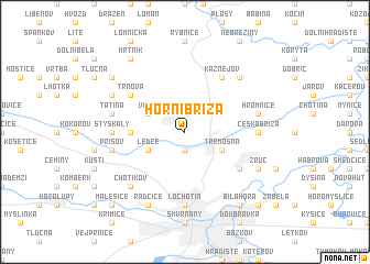 map of Horní Bříza