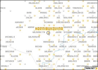 map of Horní Bukovina