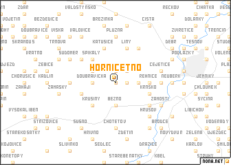 map of Horní Cetno