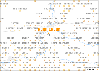 map of Horní Chlum