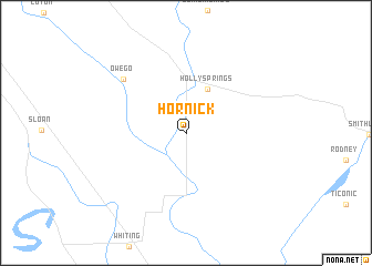 map of Hornick