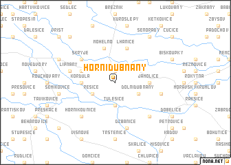 map of Horní Dubňany