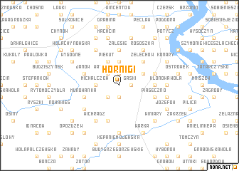 map of Hornigi