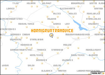 map of Horní Gruntramovice