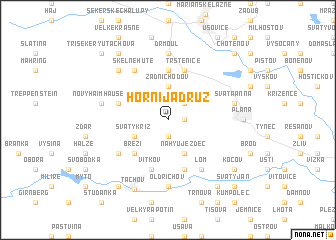 map of Horní Jadruž
