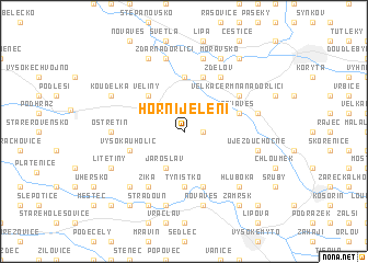 map of Horní Jelení