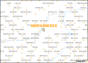 map of Horní Kamenice