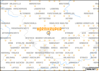 map of Horní Krupka