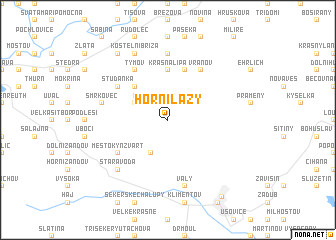 map of Horní Lazy