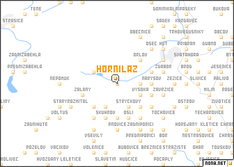 map of Horní Láz