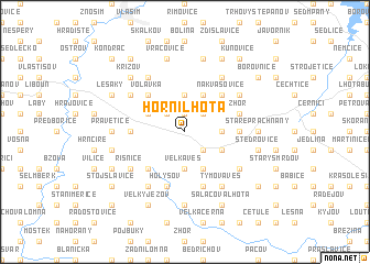 map of Horní Lhota