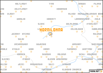 map of Horní Lomná