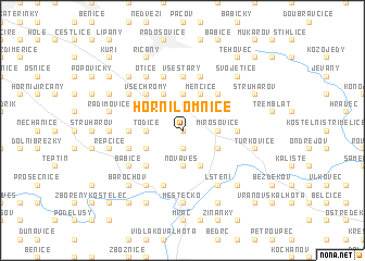 map of Horní Lomnice