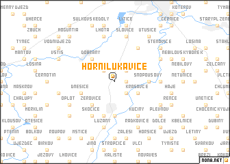 map of Horní Lukavice