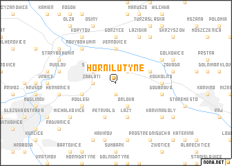 map of Horní Lutyně