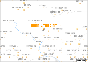 map of Horní Lysečiny