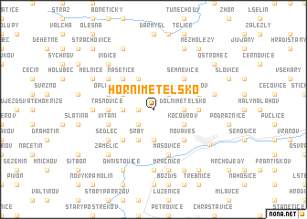 map of Horní Metelsko