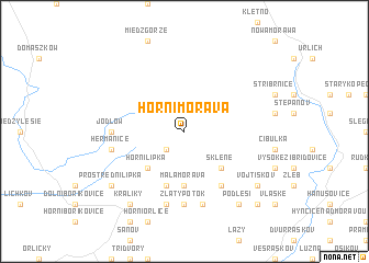 map of Horní Morava