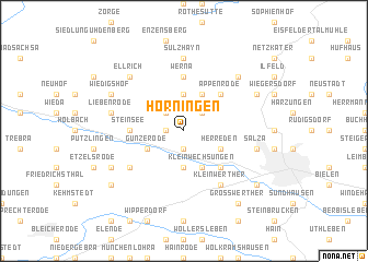 map of Hörningen