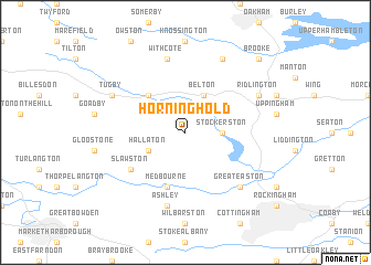 map of Horninghold