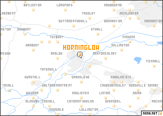 map of Horninglow