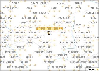 map of Horní Nová Ves