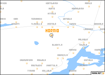 map of Hornio
