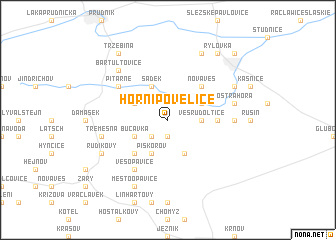 map of Horní Povelice