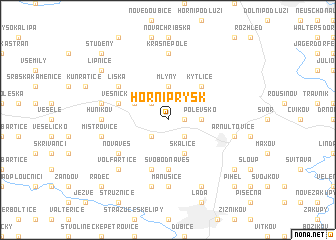 map of Horní Prysk