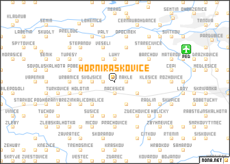 map of Horní Raškovice