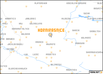 map of Horní Řasnice