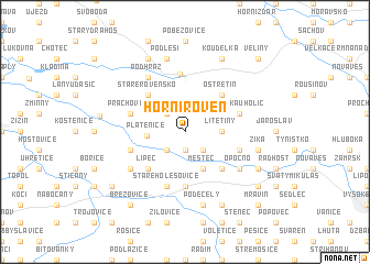 map of Horní Roveň