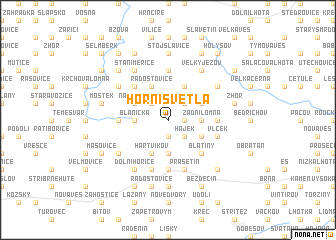map of Horní Světlá