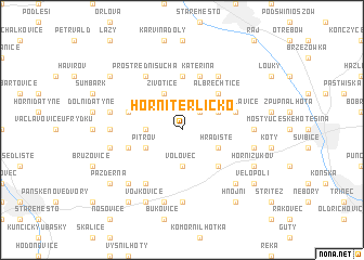 map of Horní Těrlicko