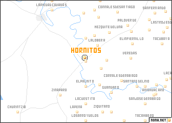 map of Hornitos