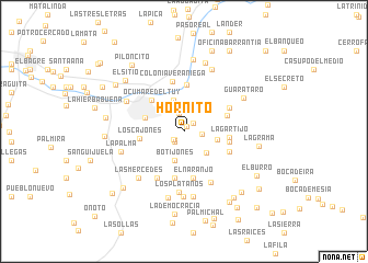map of Hornito
