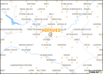 map of Horní Ves