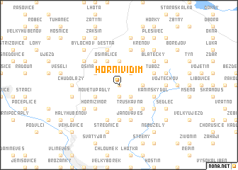 map of Horní Vidim