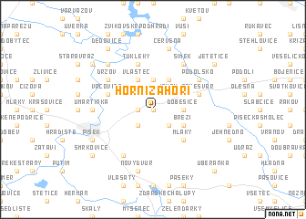 map of Horní Záhoří