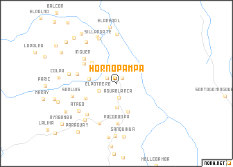 map of Hornopampa