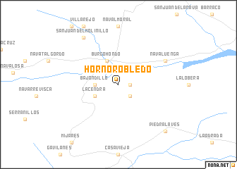 map of Horno Robledo